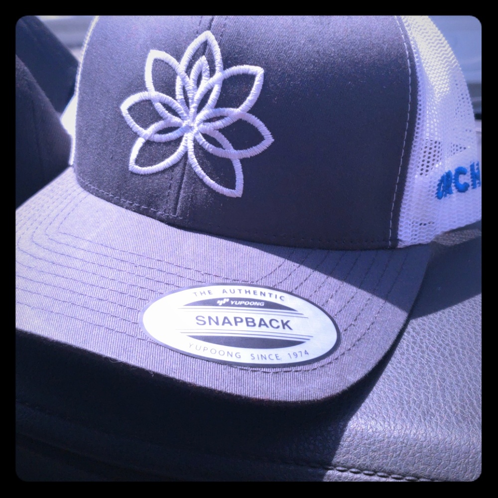 Orchid flower hat
